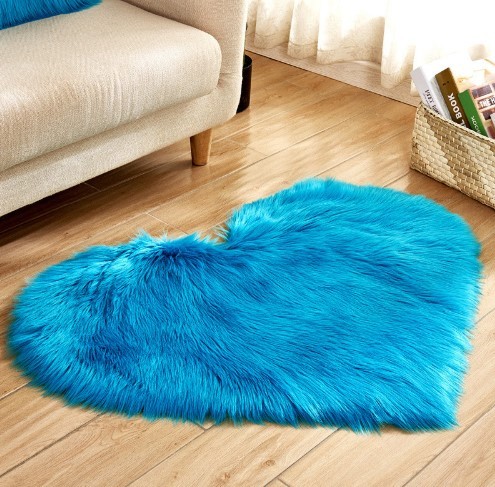 Plush Heart Shaped Carpet Non-Slip Mat Fluffy Rug Floor Mat Blanket Sofa Cushion Foot Pad Carpets For Living Room Home Decor - Image 9