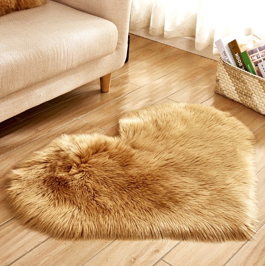 Plush Heart Shaped Carpet Non-Slip Mat Fluffy Rug Floor Mat Blanket Sofa Cushion Foot Pad Carpets For Living Room Home Decor - Image 7
