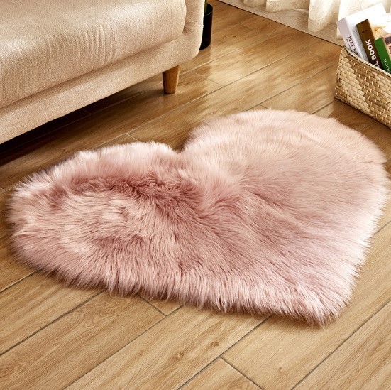 Plush Heart Shaped Carpet Non-Slip Mat Fluffy Rug Floor Mat Blanket Sofa Cushion Foot Pad Carpets For Living Room Home Decor - Image 10