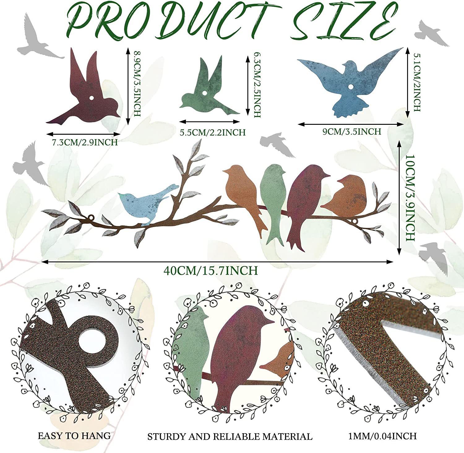 Bird Branch Wall Decoration Wall-mounted - Image 6