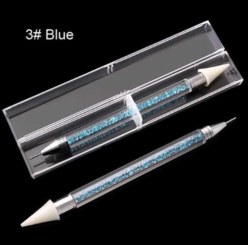 Dual-ended Nail Dotting Pen Diamond Painting Pen Crystal Beads Handle Rhinestone Studs Picker Wax Pencil Manicure - Image 3