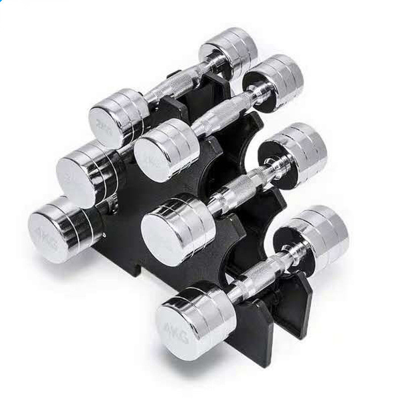 Pure Steel Home Fitness Electroplating Dumbbell Gym Equipment - Image 3