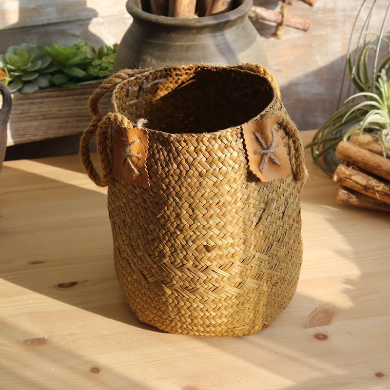 Hand woven basket flower basket basket rattan - Image 6