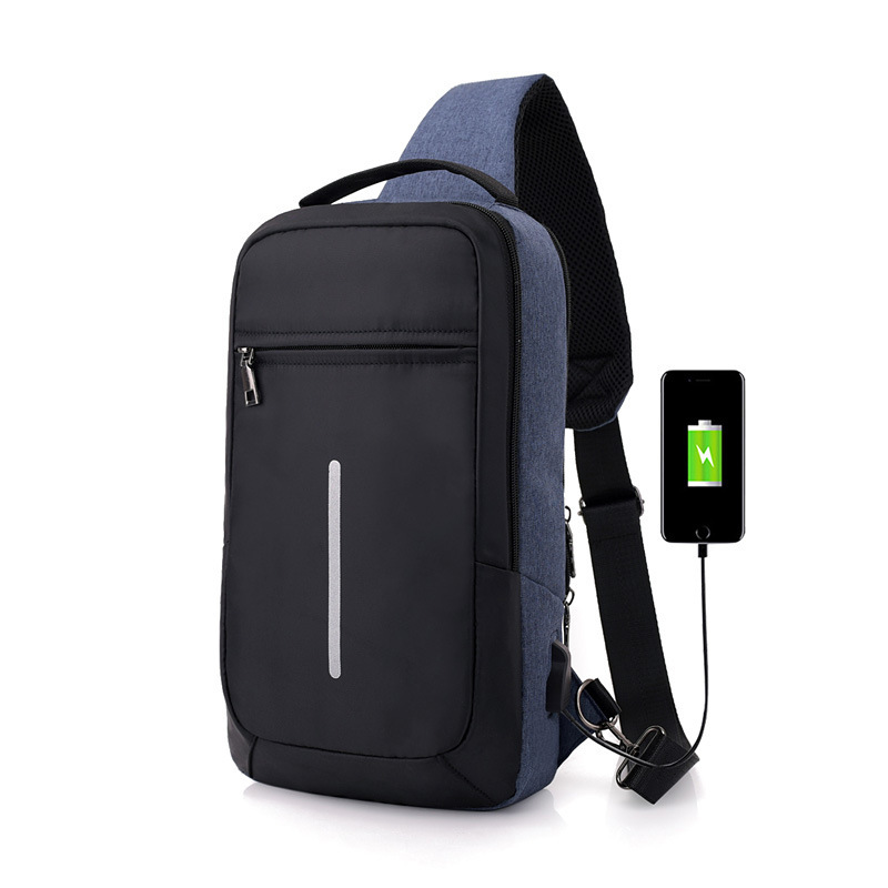 Anti-theft USB charging chest bag with you - Image 8