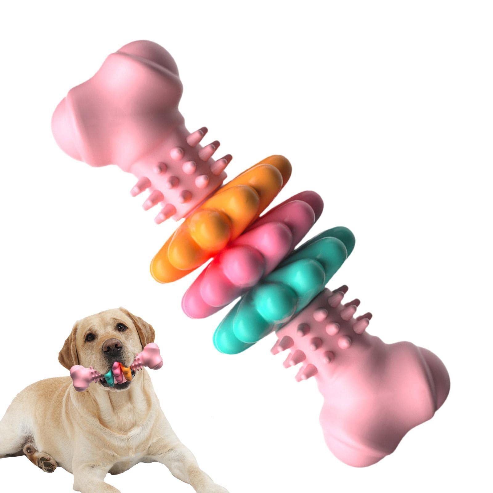 Dog Chew Toy Dog Bone Type Dogs Teeth Cleaning Toys Indestructible TPR Bone Chewing Bite Resistant Teething Toys Pet Products - Image 2