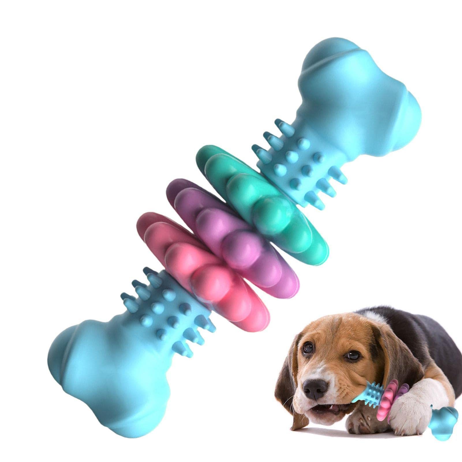 Dog Chew Toy Dog Bone Type Dogs Teeth Cleaning Toys Indestructible TPR Bone Chewing Bite Resistant Teething Toys Pet Products - Image 3