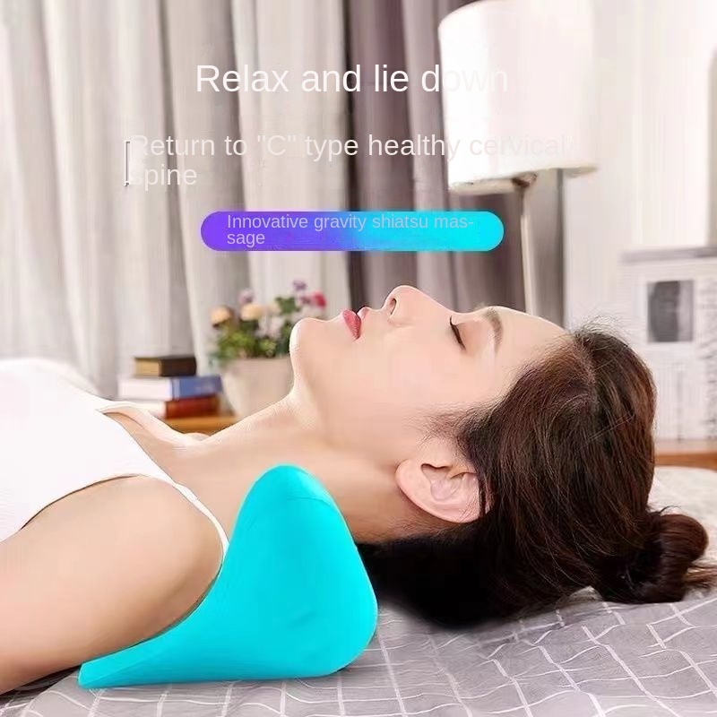 Cervical Spine Massage Pillow Gravity Acupressure Neck Massager Cervical Spine Pillow Neck Shoulder Massage Pillow Home Traction Corrector - Image 5